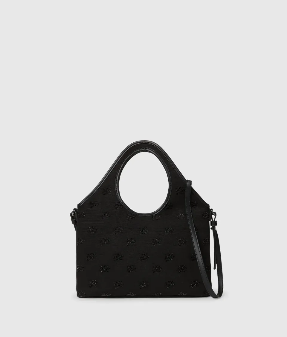 Karl Lagerfeld K/Autograph Rhinestone Tote Strass Klein