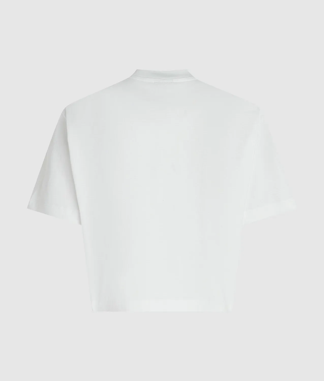 Karl Lagerfeld Jeans Cropped Graffiti T-Shirt weiss
