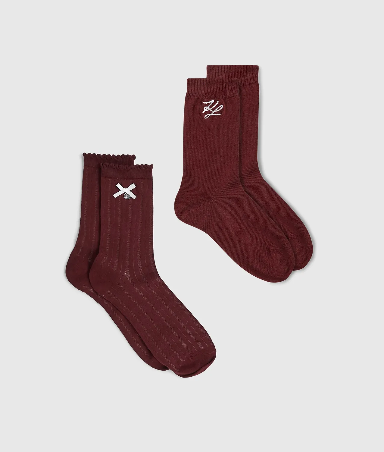 Karl Lagerfeld Autograph Pointelle Socken 2er-Pack Damen