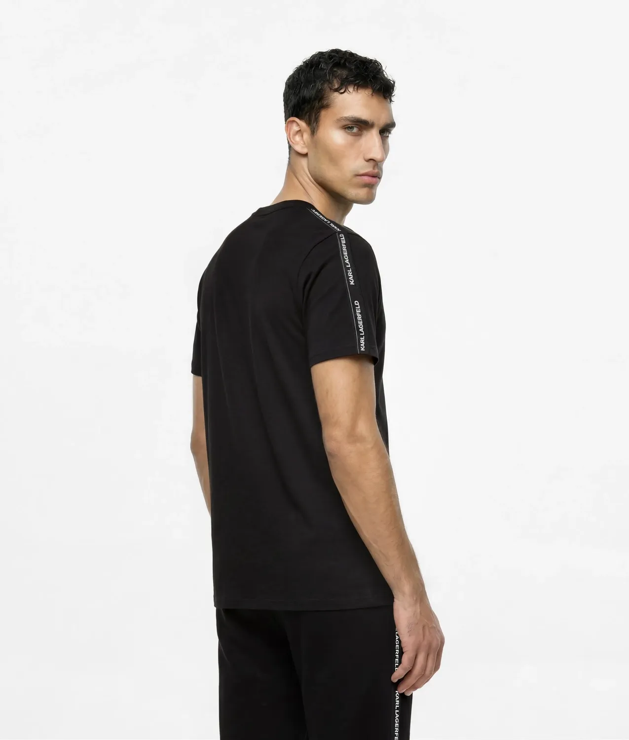 Karl Lagerfeld Logo T-Shirt Loungewear Logo-Tape