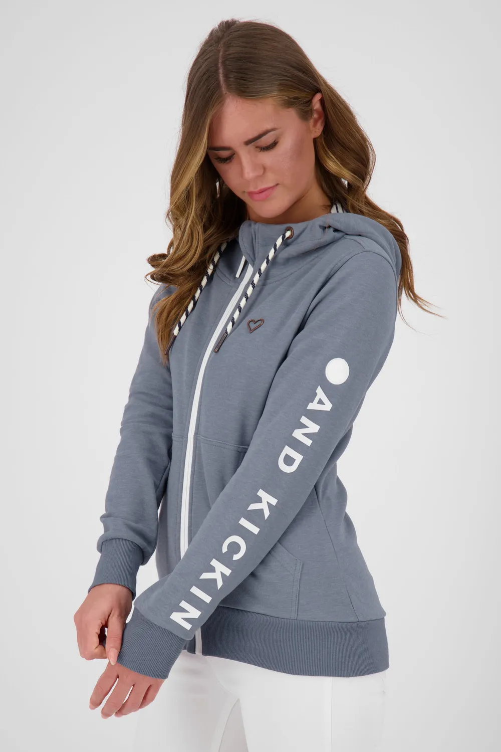 Alife & Kickin JessyAK A Sweatjacke Blau mit Kapuze