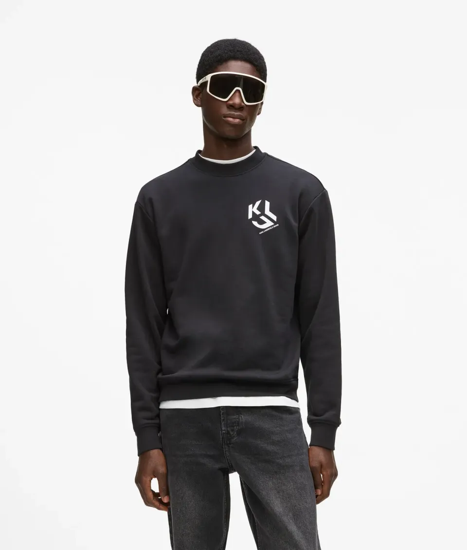 Karl Lagerfeld KL Jeans Monogram Patch Sweatshirt mit Brustlogo