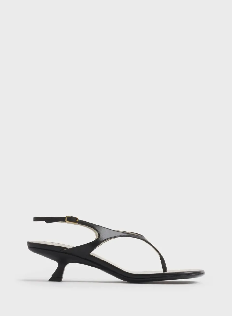 Mugler Thong Sandalen 45 Leder schwarz