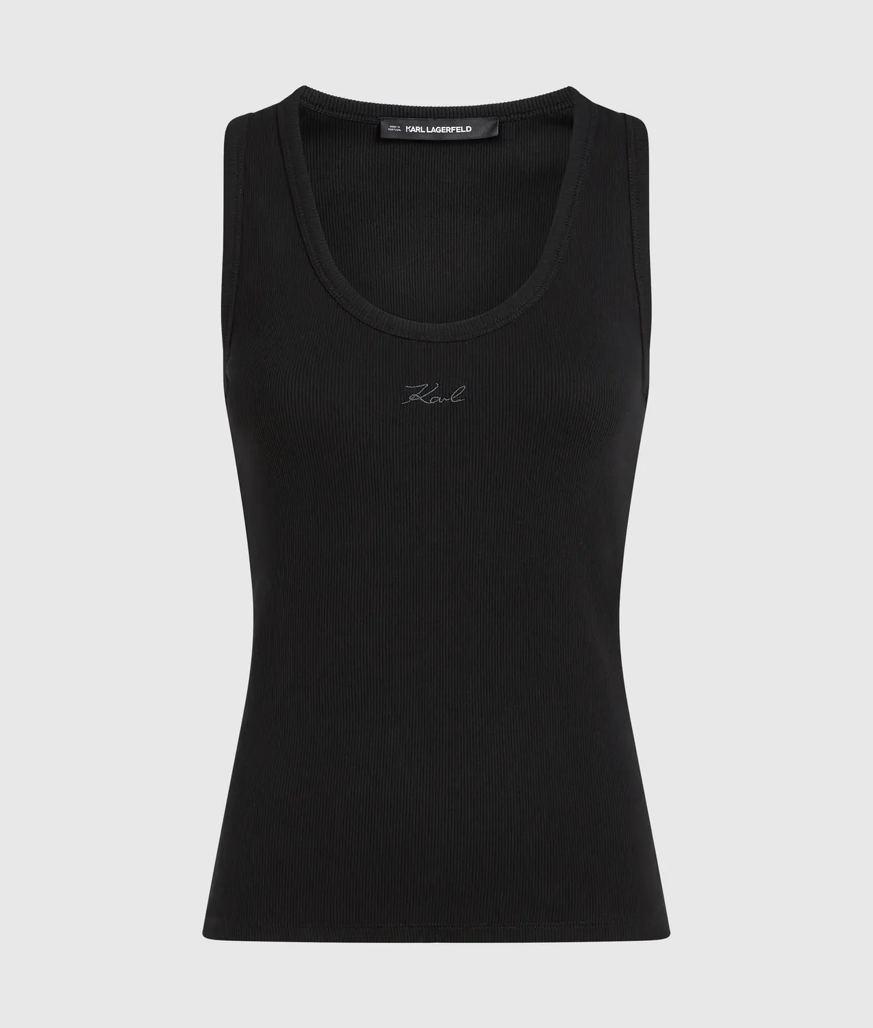 Karl Lagerfeld Signature Tanktop Stretch Rundhals