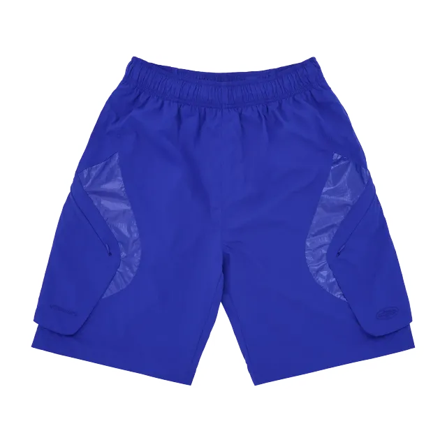 Corteiz Litework Quattro Shorts Royal Blue Nylon Mesh
