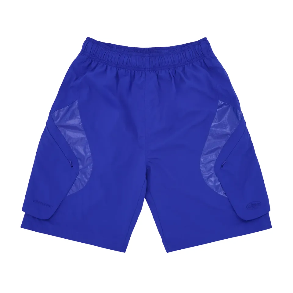 Corteiz Litework Quattro Shorts Royal Blue Nylon Mesh