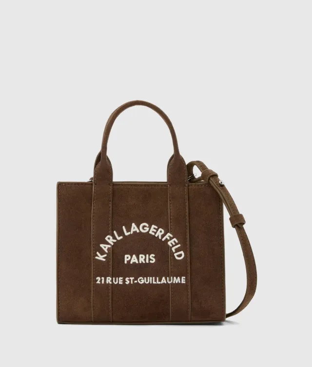 Karl Lagerfeld Rue St-Guillaume Mini Tote Wildleder-Optik
