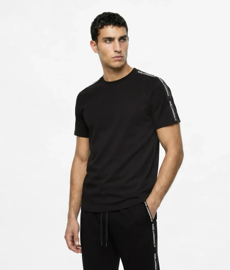 Karl Lagerfeld Logo T-Shirt Loungewear Logo-Tape