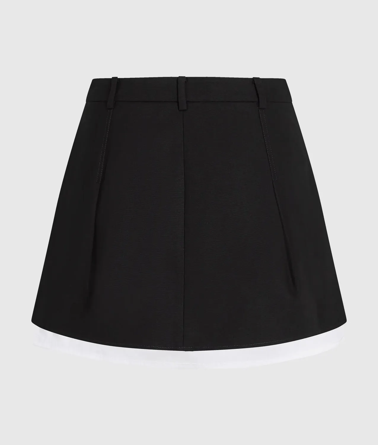 Karl Lagerfeld KL Jeans Minirock Canvas Schwarz-Weiß