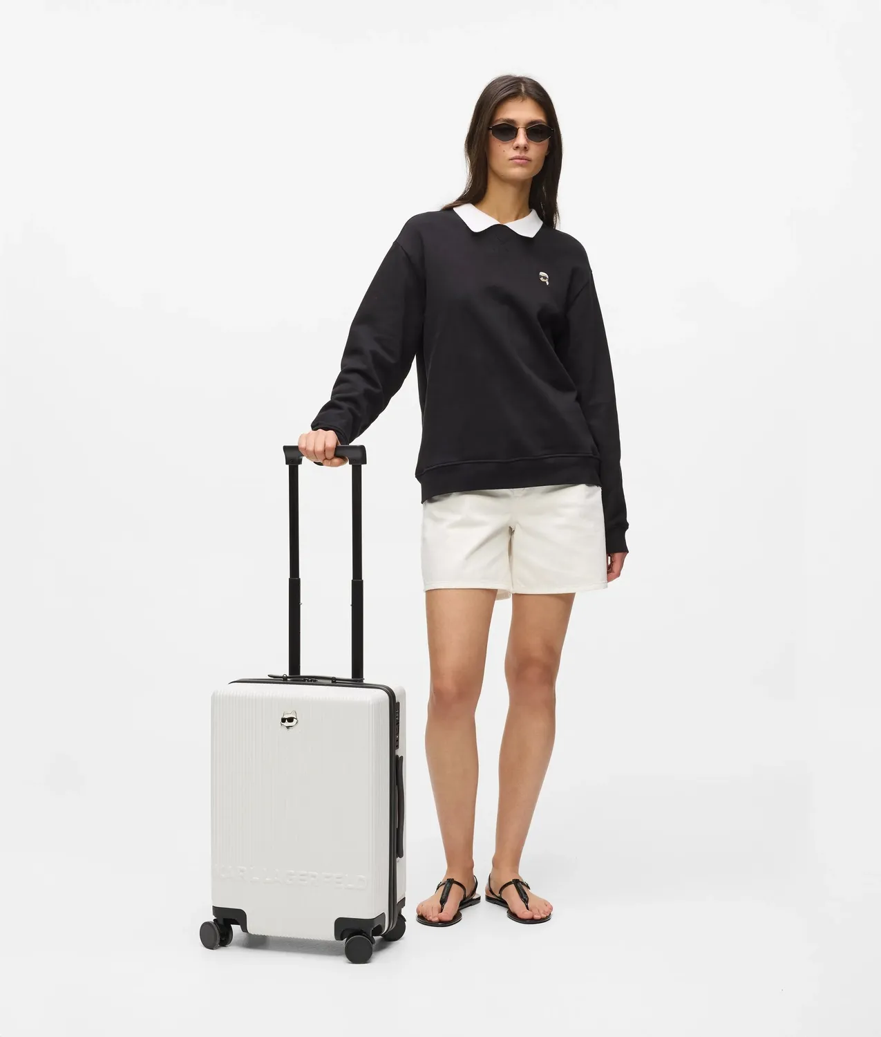 Karl Lagerfeld Ikon Choupette Trolley Koffer Hartschale