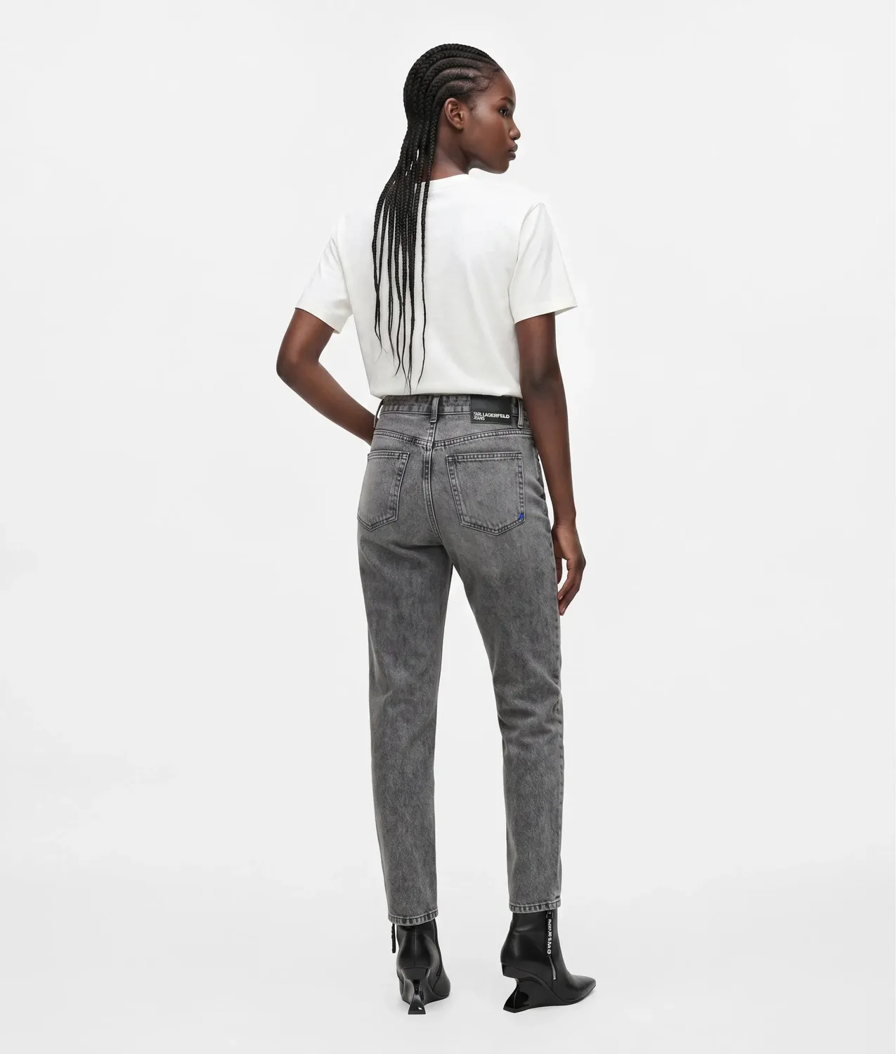 Karl Lagerfeld KL Jeans Cut-out Mom Jeans W24 L30 Blau