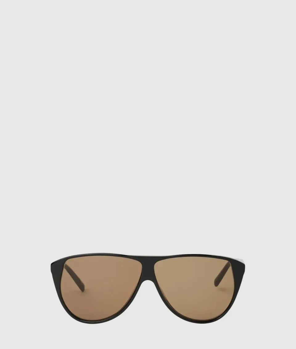 Karl Lagerfeld Slim Aviator Sonnenbrille Herren schwarz schmal