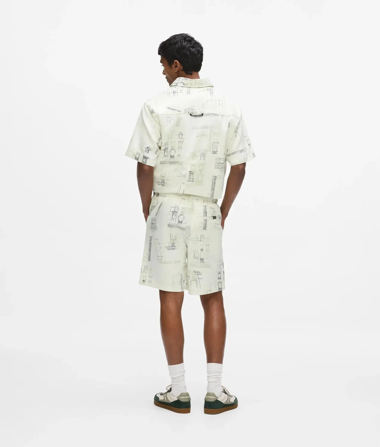 Karl Lagerfeld Maison de Karl Sketch Shorts Print XS-XL