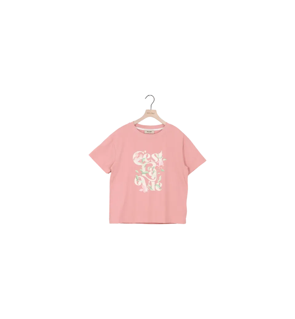 Mos Mosh ReLoved MMFlowish T-Shirt Peachy S Print