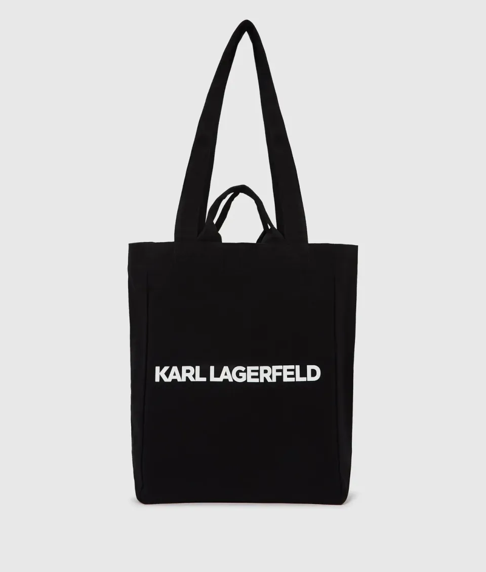 Karl Lagerfeld Logo Tall Tote Bag Shopper Recycled Cotton