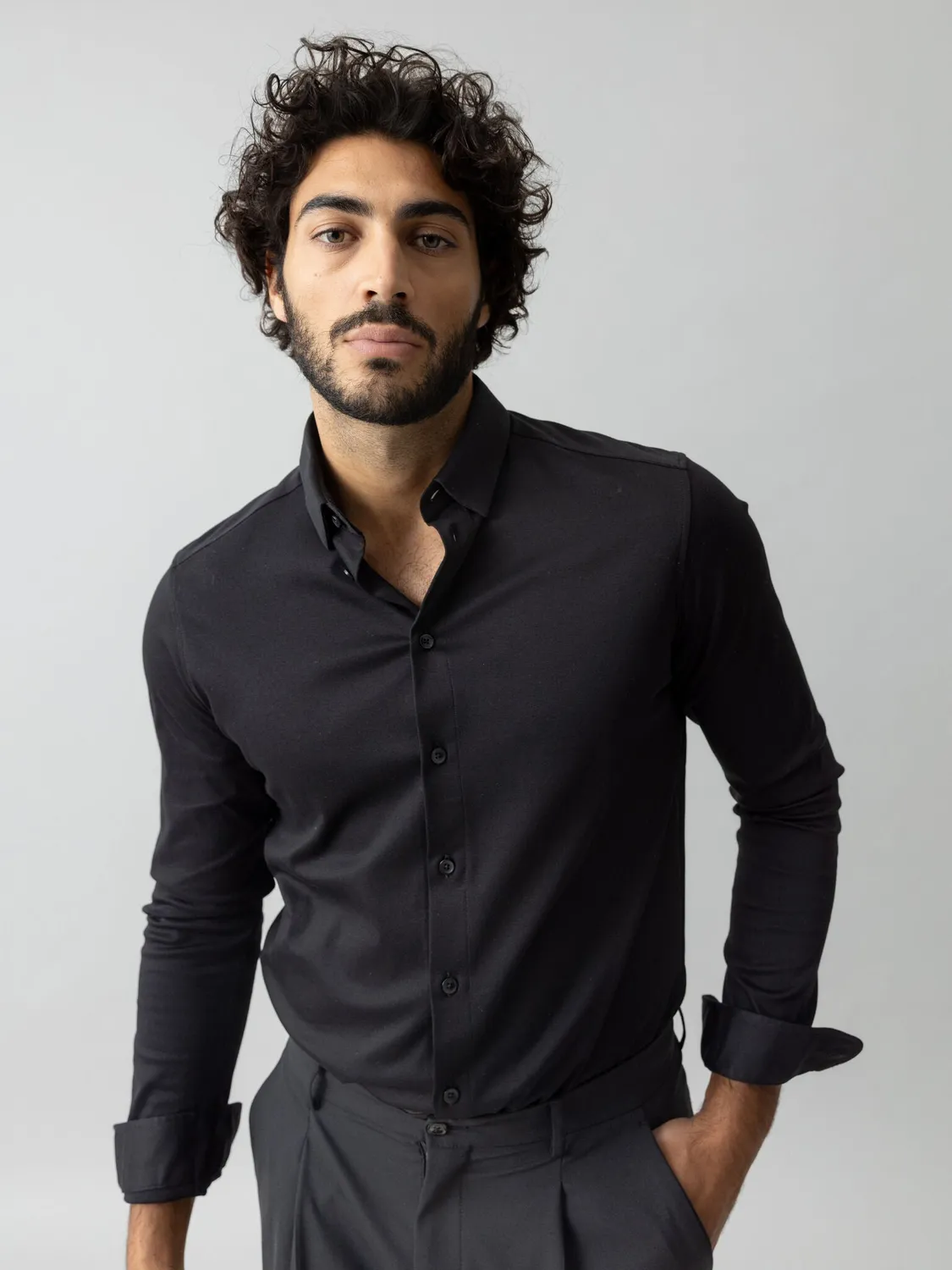 Mos Mosh MMGMarley Jersey-Hemd Button-Down Regular Fit