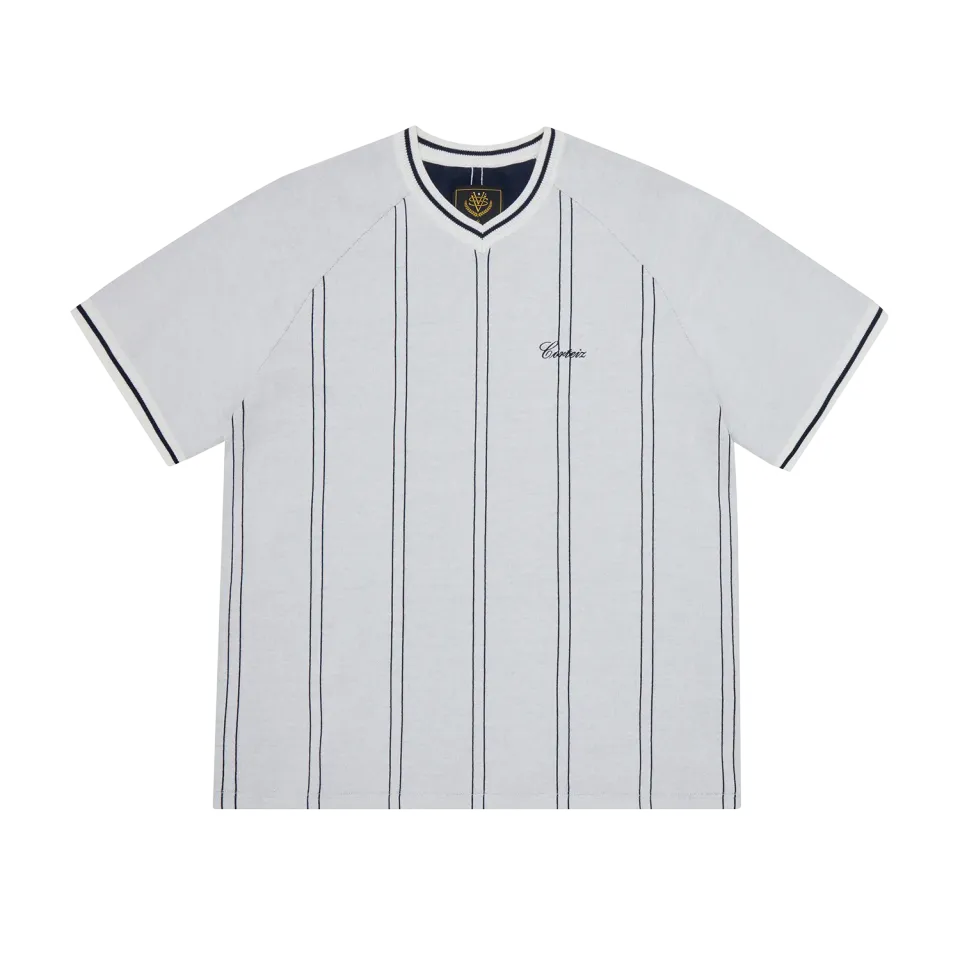 Corteiz Santi Stricktrikot Off White Baumwolle