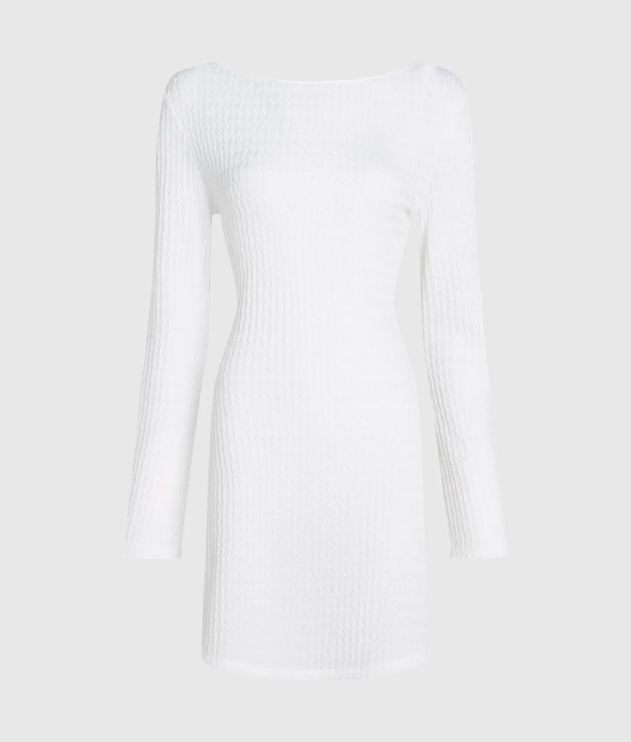 Karl Lagerfeld Textured Mini Strandkleid Perle XS-XL