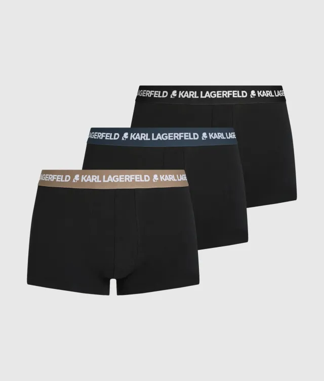 Karl Lagerfeld Logo Trunks Boxershorts 3er-Pack Jersey