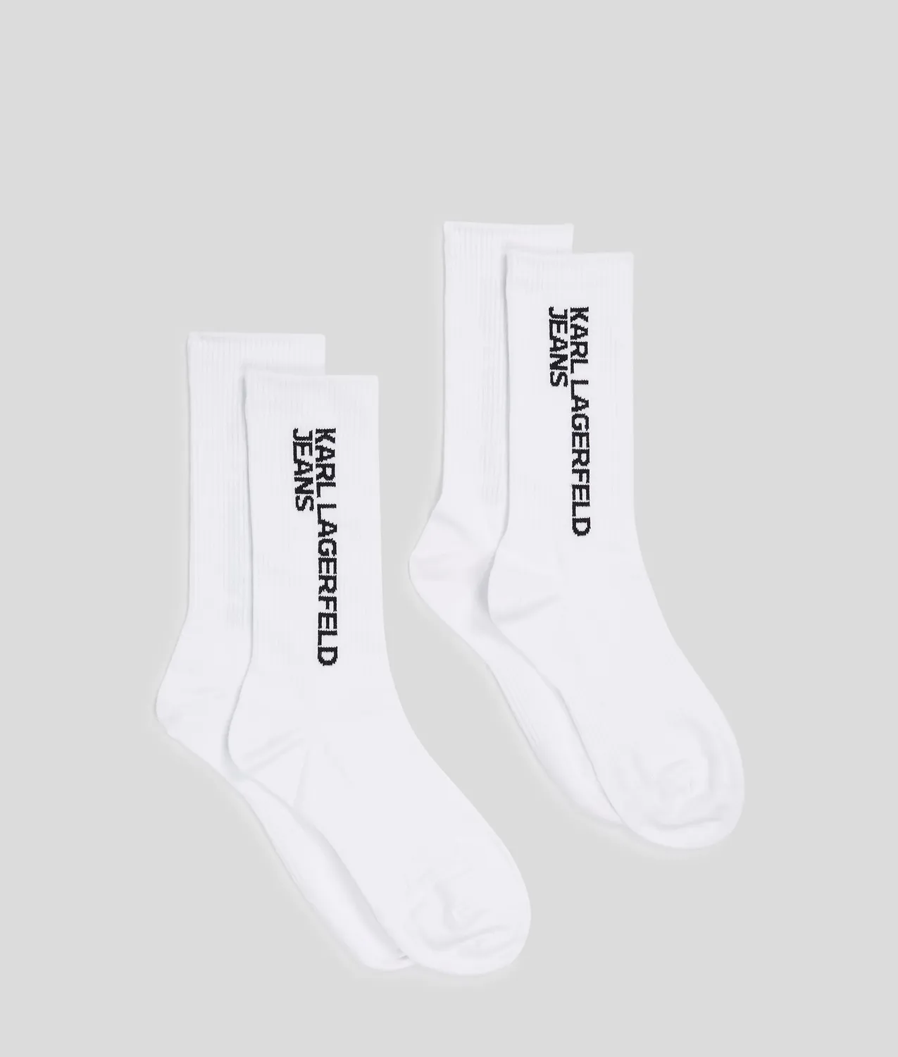 Karl Lagerfeld Jeans Logo Socken 2er-Pack gerippt