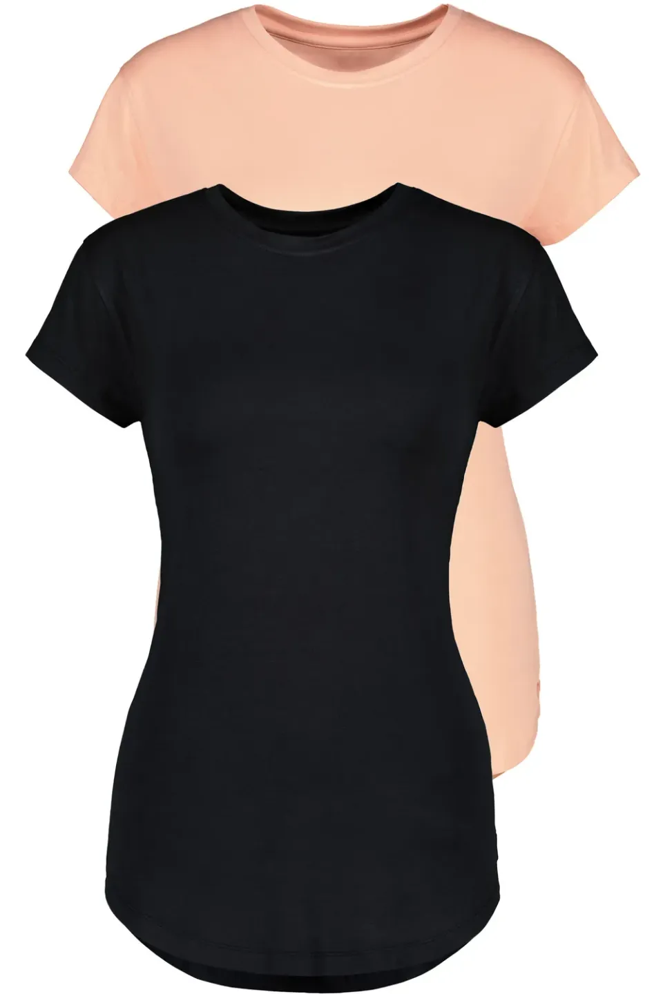 Alife & Kickin AriAK T-Shirt Doppelpack schwarz pfirsich