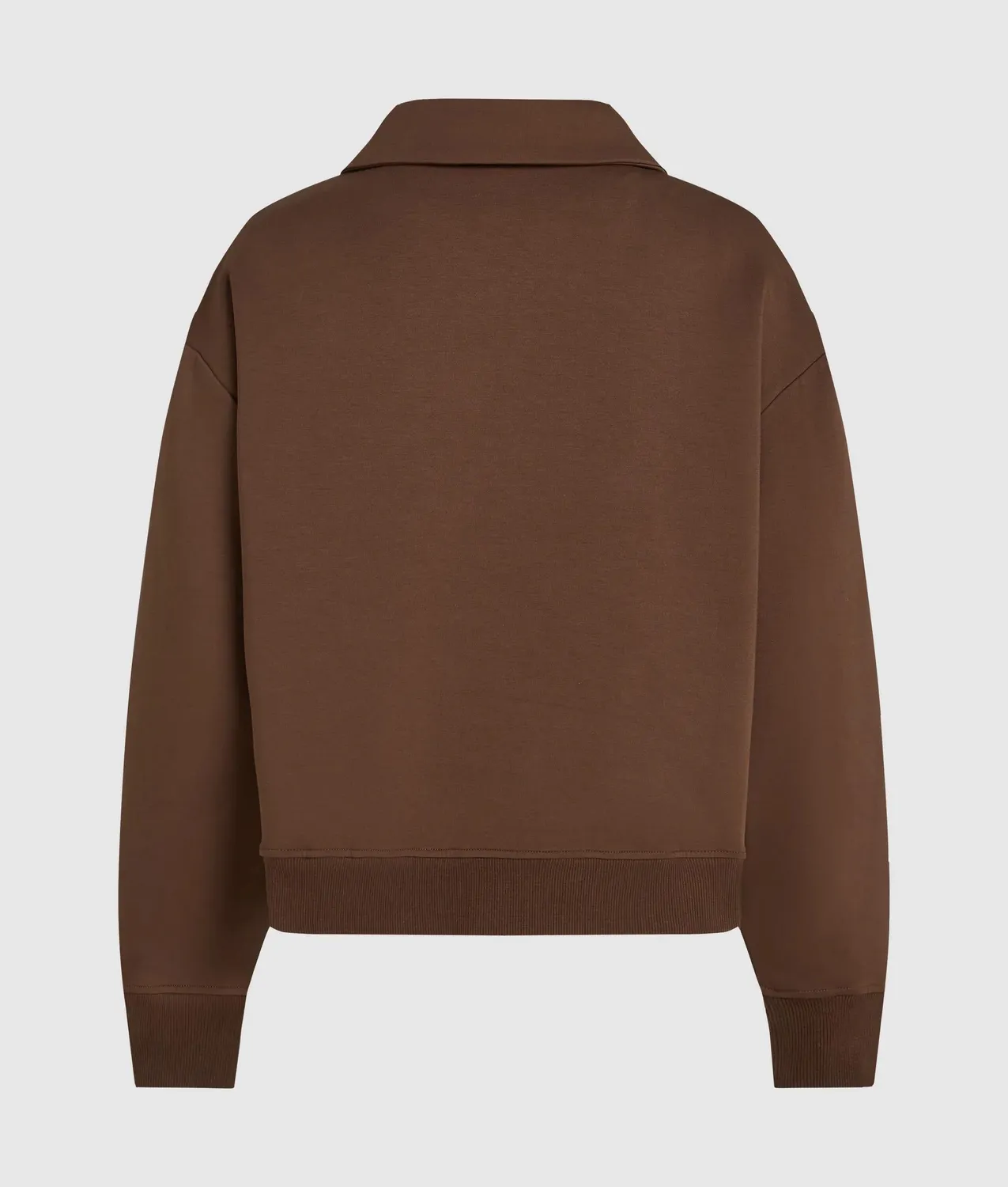 Karl Lagerfeld Logo Half-Zip Sweatshirt Baumwolle