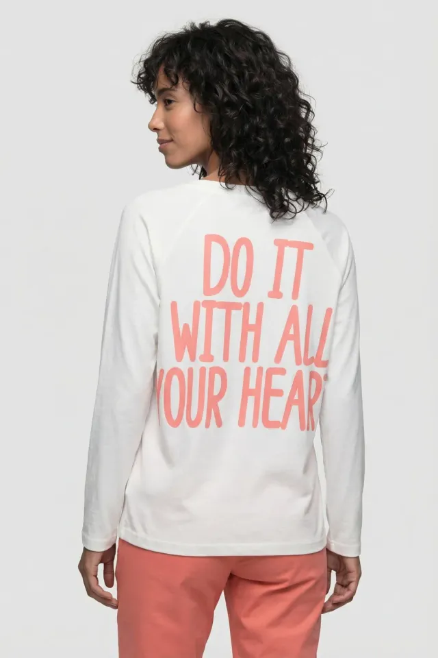 Alife & Kickin GaiaAK P Longsleeve Weiß Herz-Print