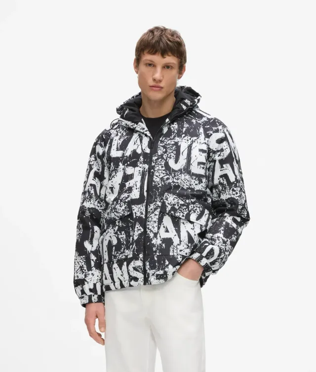 Karl Lagerfeld All-over Logo Steppjacke Herren wattiert