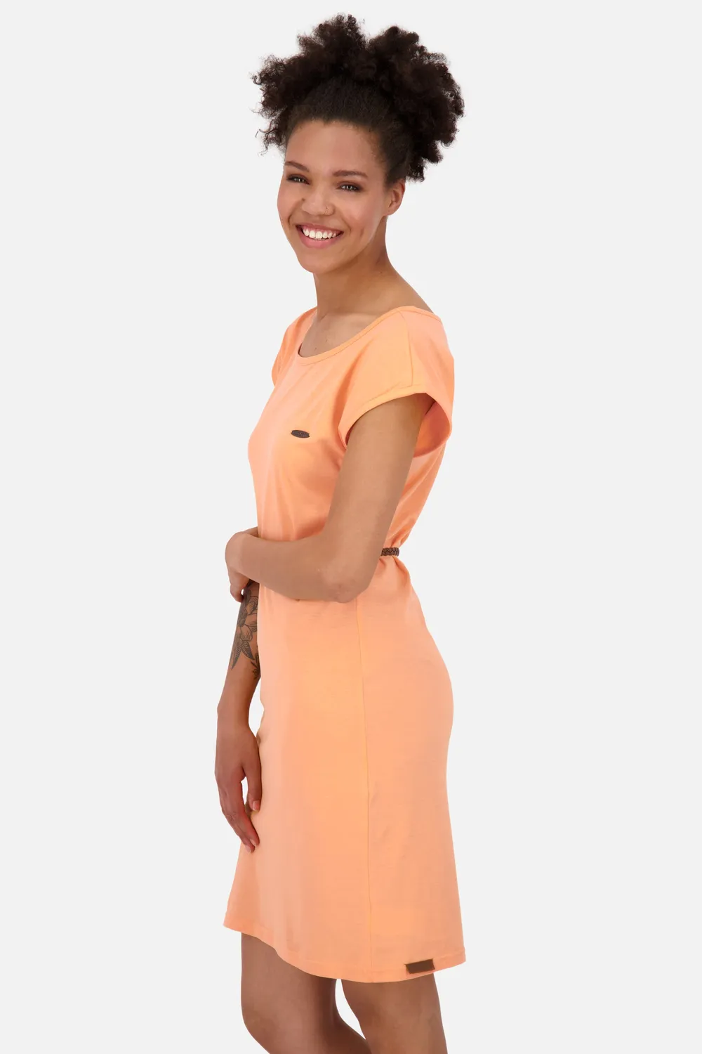 Alife & Kickin ElliAK A Shirt Dress Orange Jersey