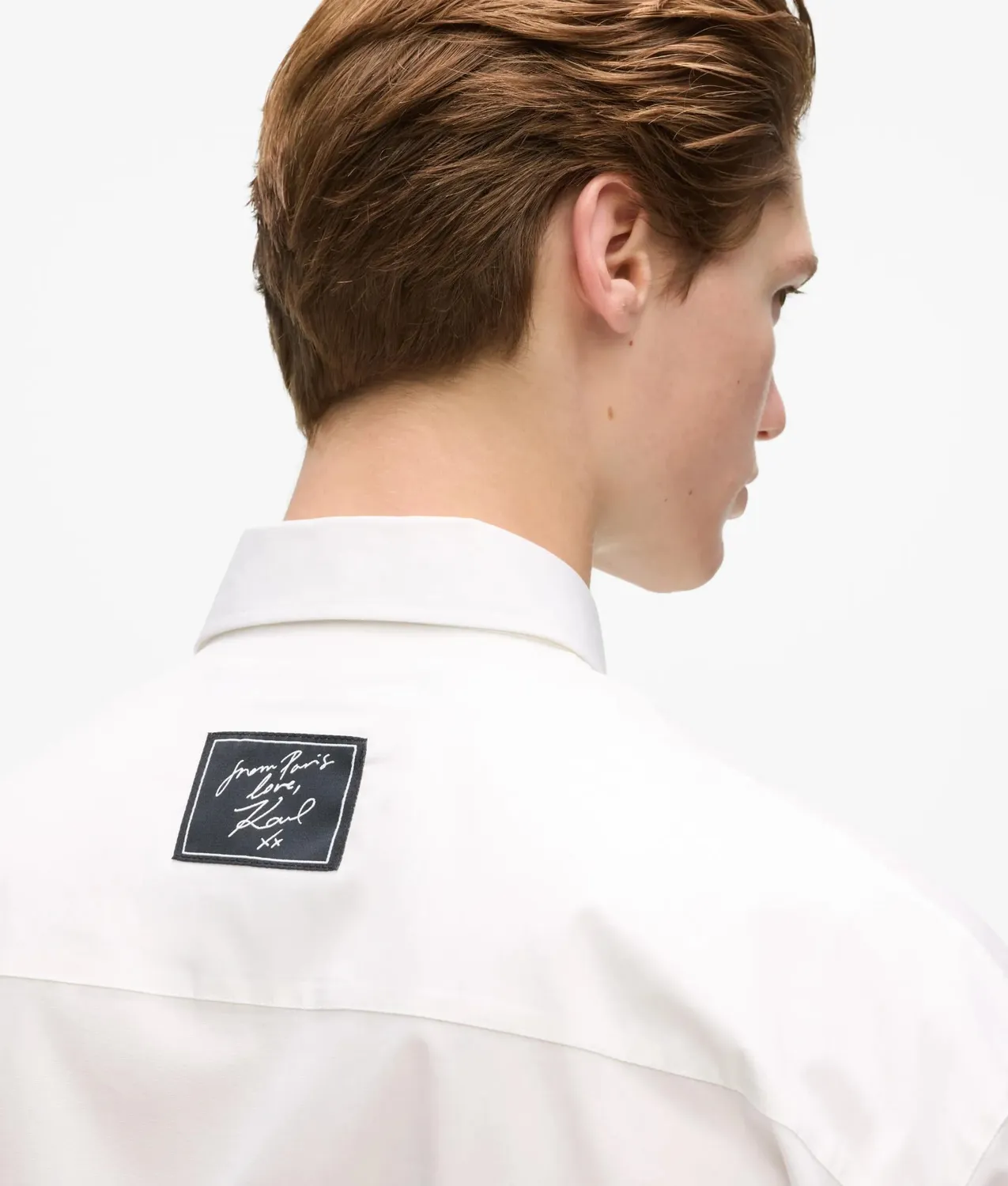 Karl Lagerfeld From Paris Hemd Herren Stretch Weiß