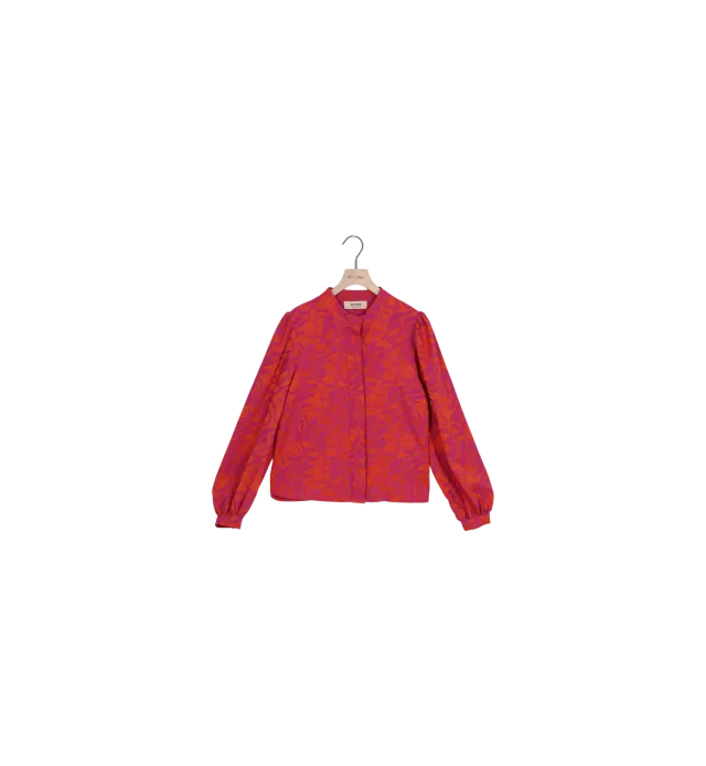 Mos Mosh MMTinta Pivot Bluse Burnt Ochre XS Jacquard