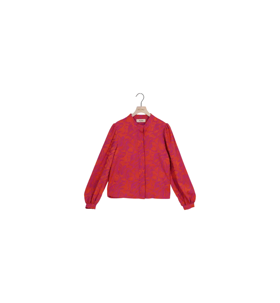 Mos Mosh MMTinta Pivot Bluse Burnt Ochre XS Jacquard