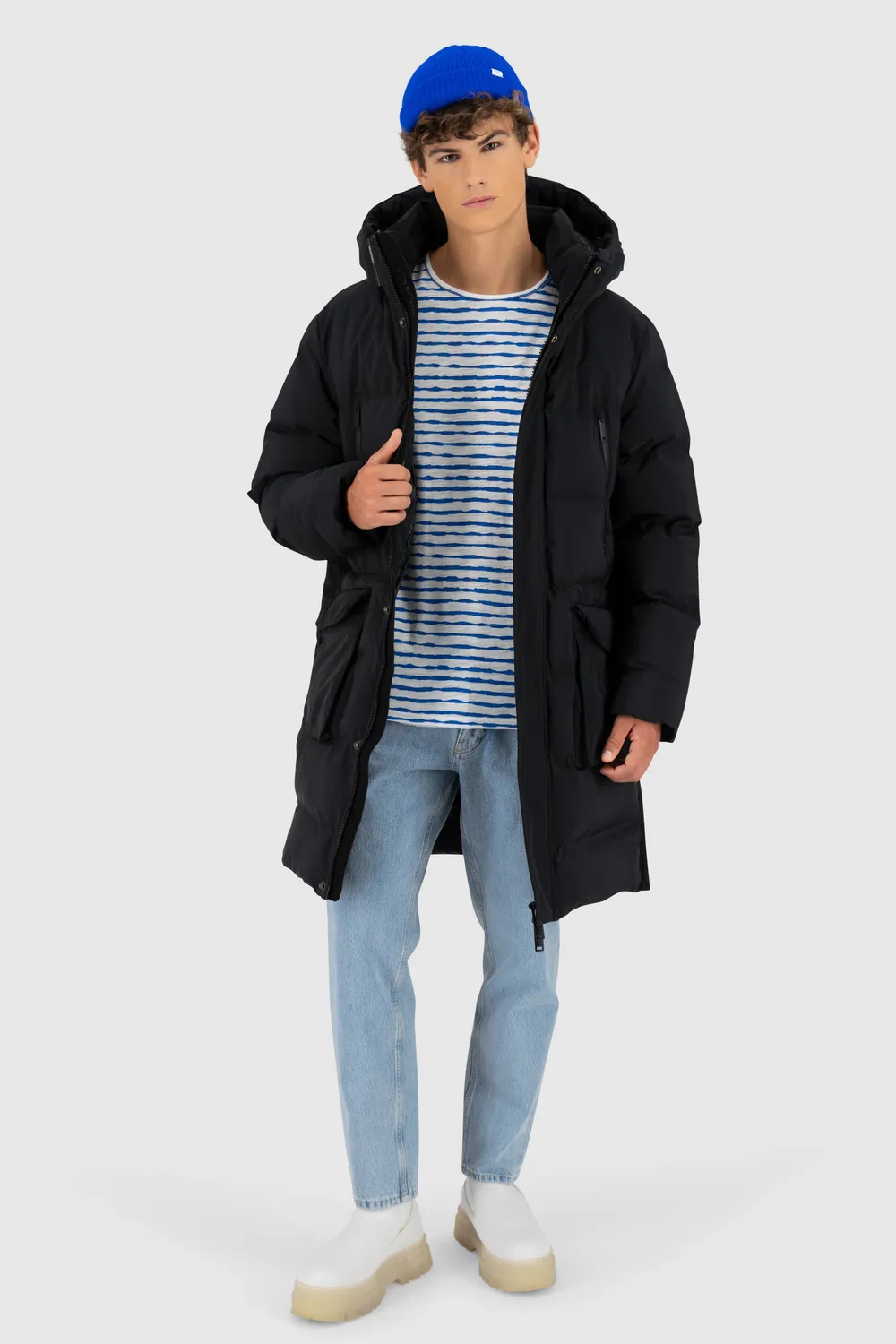 Alife & Kickin SaulAK A Puffer Parka Schwarz Herren