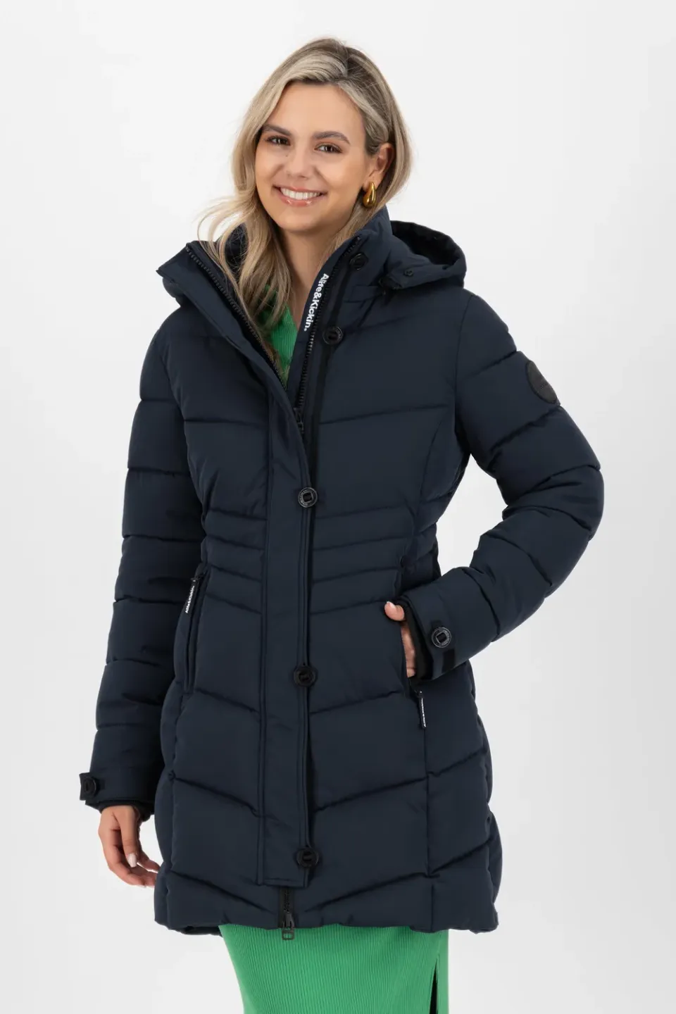 Alife & Kickin AmaliaAK A Steppmantel Dunkelblau Damen