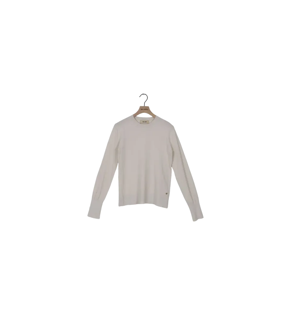 Mos Mosh MMRelena Crew Neck Pullover Birch L figurbetont