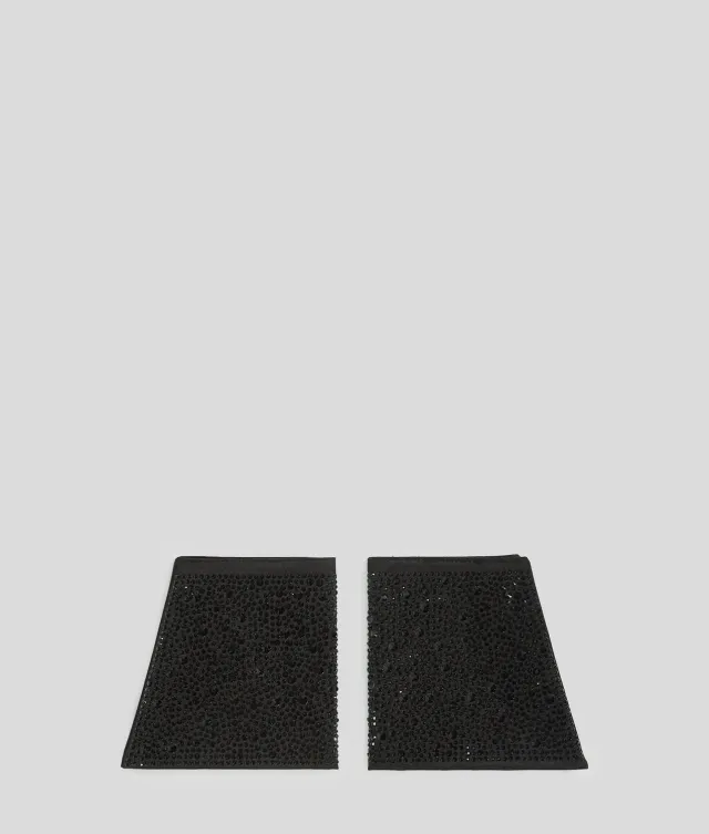 Karl Lagerfeld Rhinestone Cuffs Armband Satin Strass
