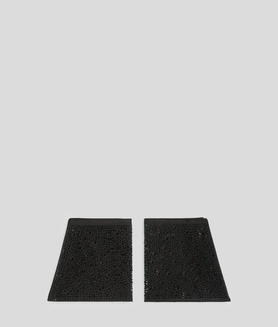 Karl Lagerfeld Rhinestone Cuffs Armband Satin Strass