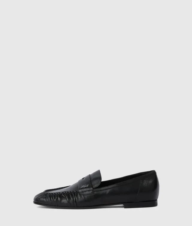 Karl Lagerfeld Eleia Loafer Leder Slip-on mit Signatur
