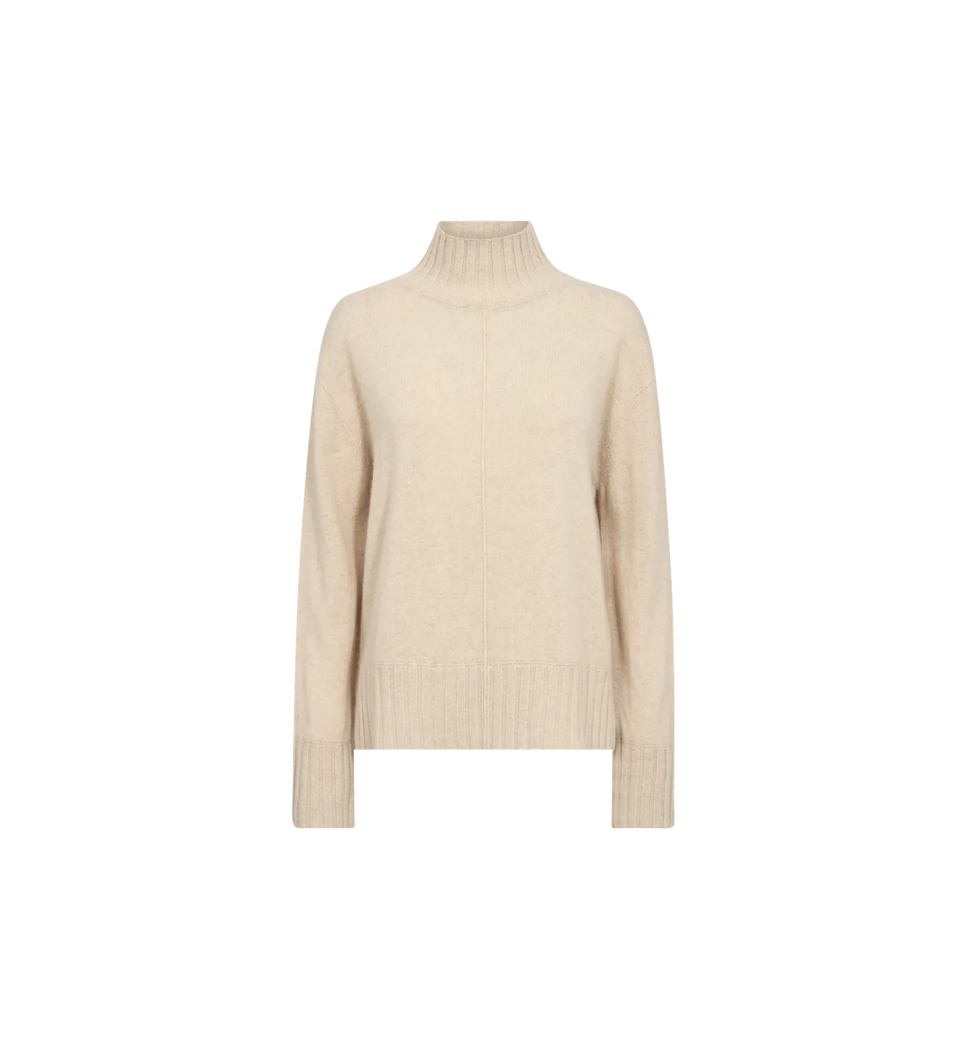 Mos Mosh MMAima Cashmere Highneck Pullover Oxford Tan