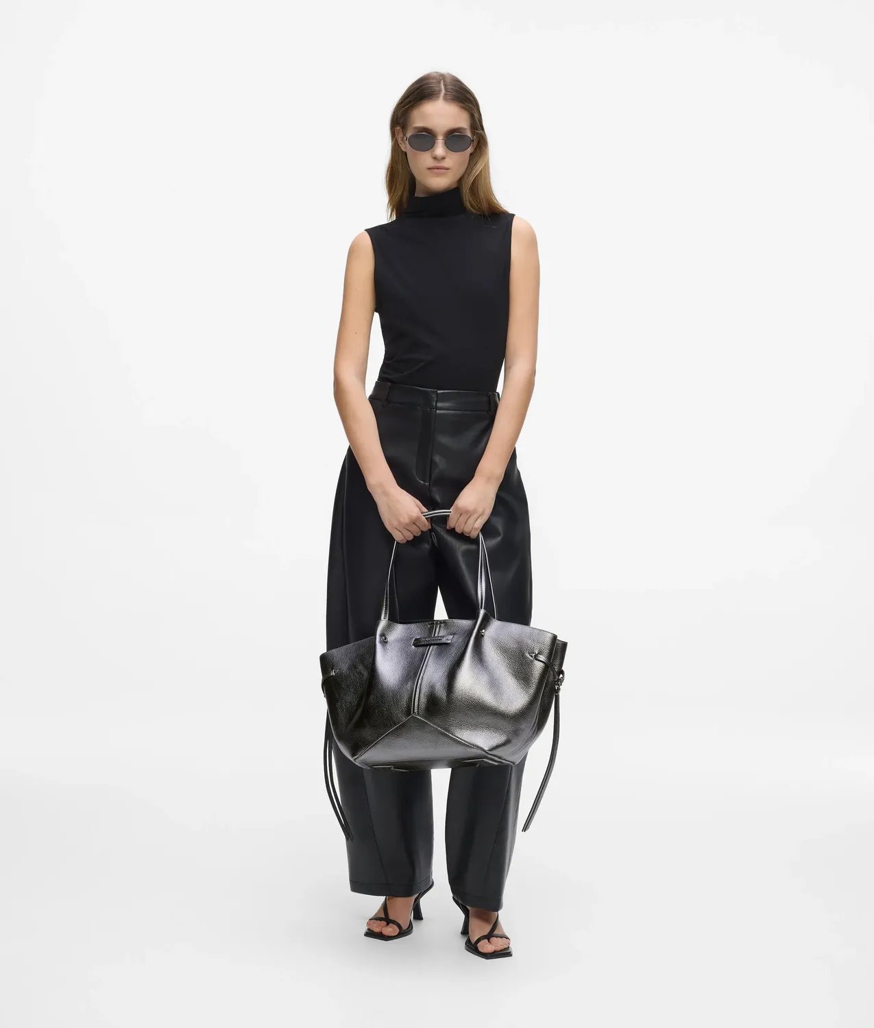 Karl Lagerfeld K/Pierced Metallic Tote Shopper Laptopfach