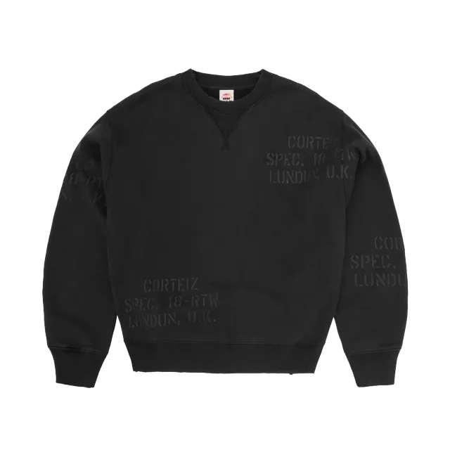 Corteiz HMP Stencil Sweatshirt Schwarz Baumwolle