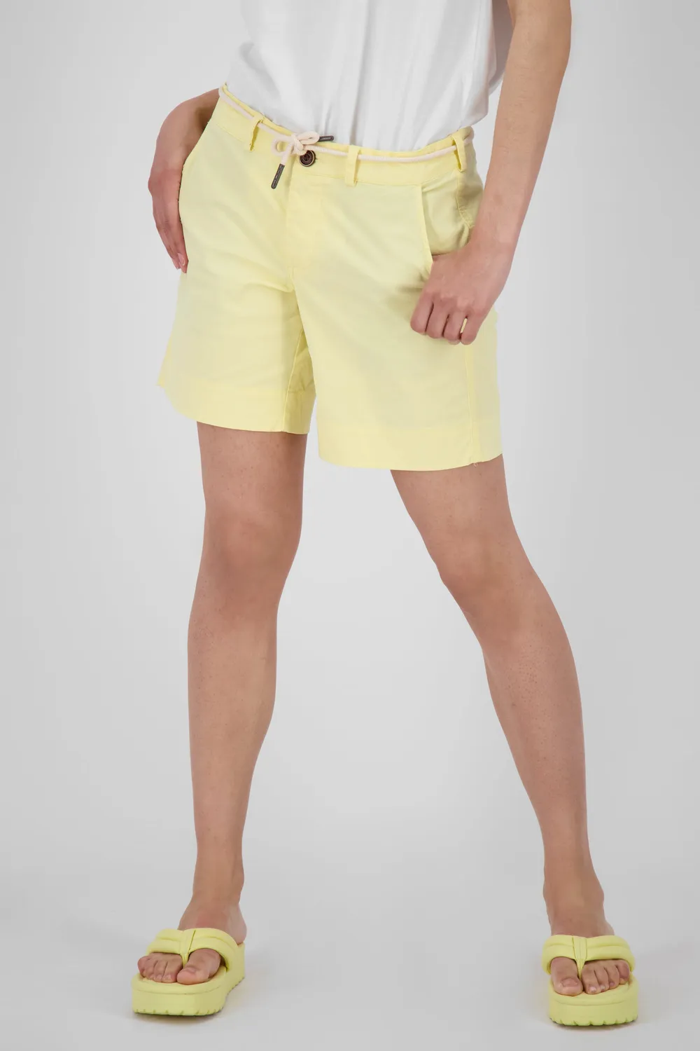 Alife & Kickin JuleAK Long Shorts Gelb mit Kordelzug