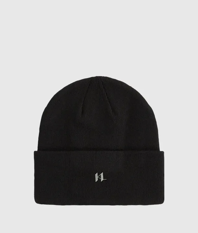 Karl Lagerfeld K/Monogram Strickmütze Beanie
