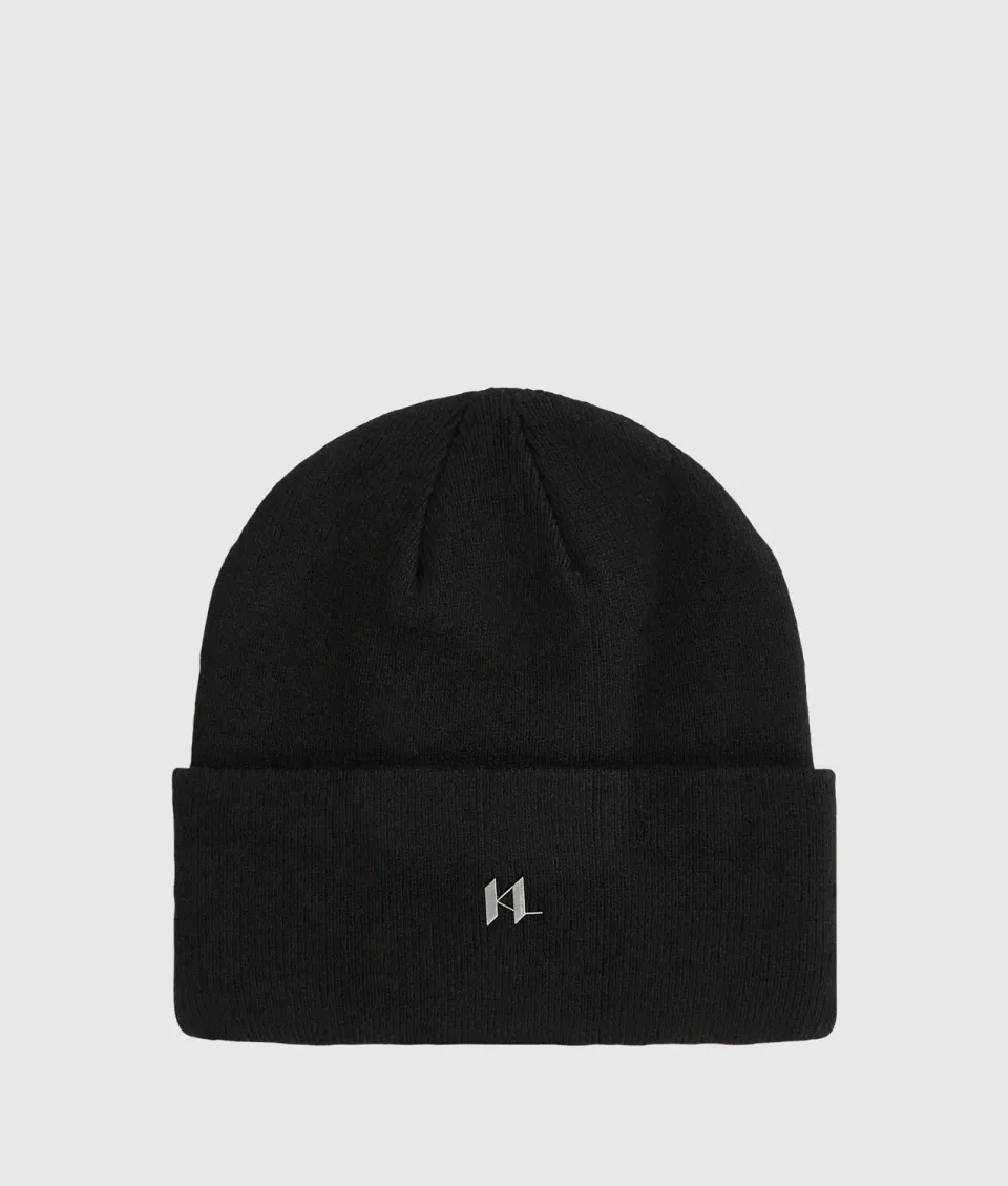 Karl Lagerfeld K/Monogram Strickmütze Beanie