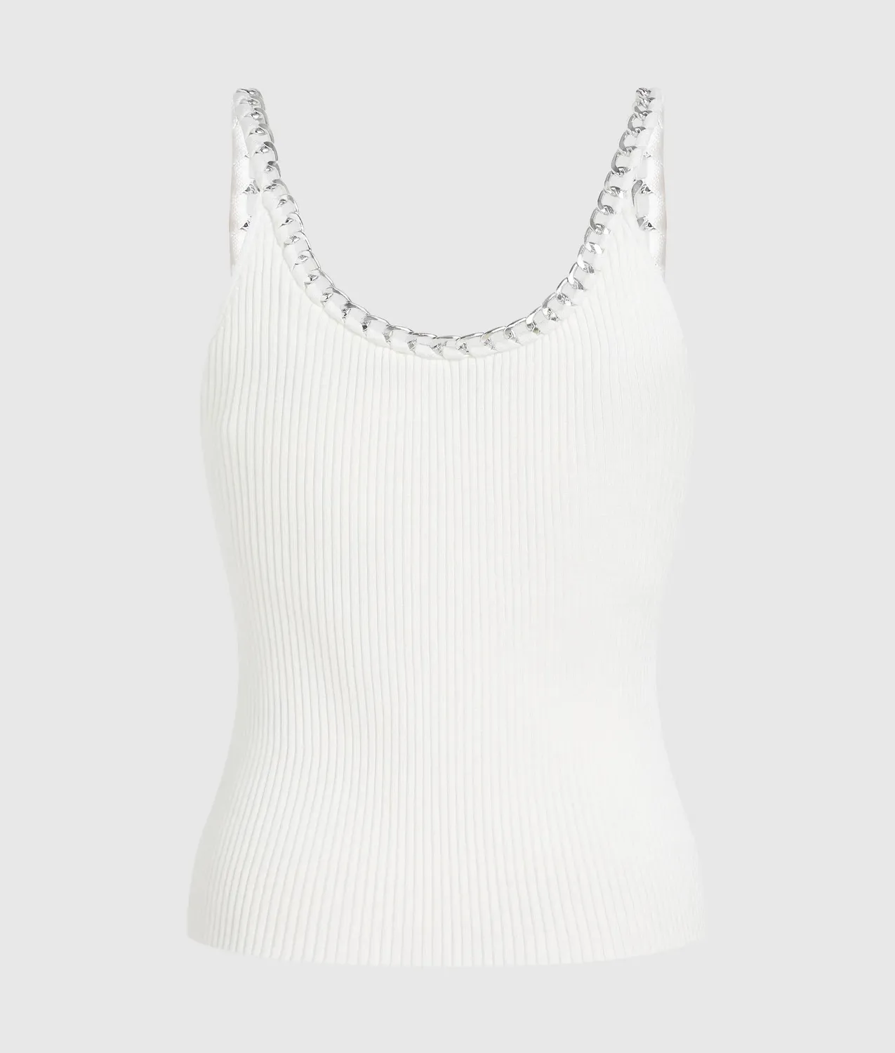 Karl Lagerfeld Chain Stricktop ärmellos Kette schwarz