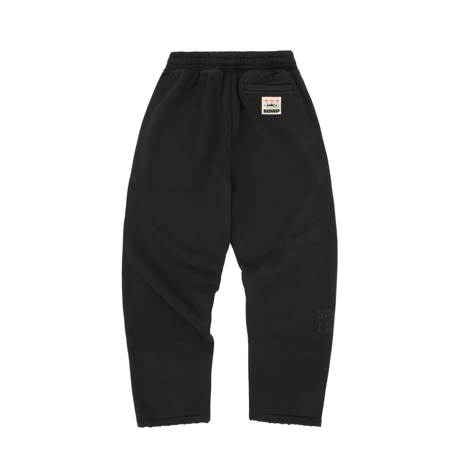 Corteiz HMP Stencil Jogginghose Black Overdye 440gsm