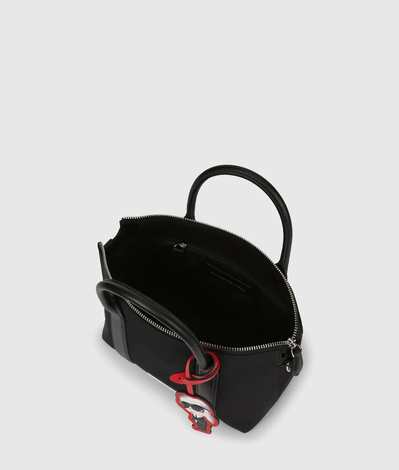 Karl Lagerfeld Ikon Nylon Charm Tote Tasche klein