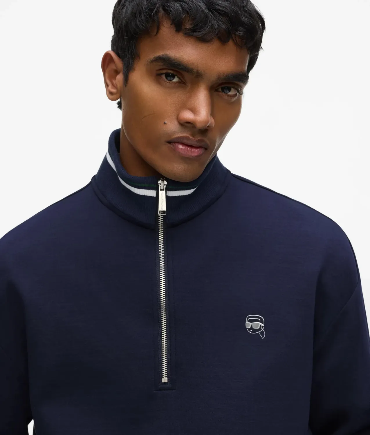 Karl Lagerfeld Ikon Half Zip Sweatshirt Reissverschluss
