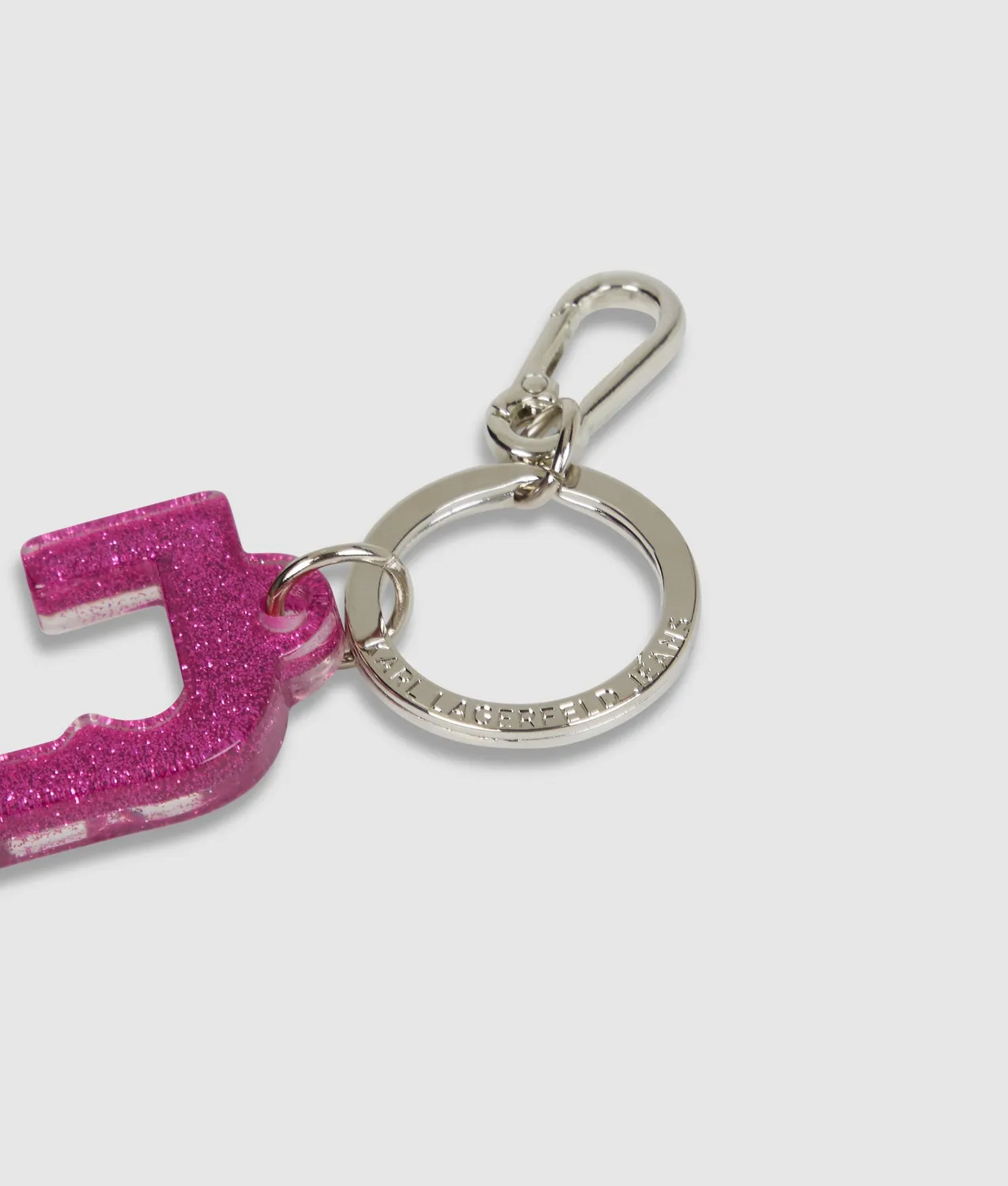 Karl Lagerfeld KL Jeans Glitter Keychain Anhänger Harz