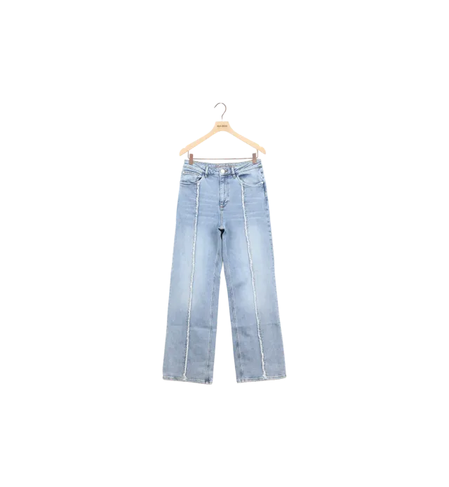Mos Mosh MMRelee Seam Jeans Straight Light Blue 28 High-Waist
